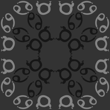 Soyut basit zodyak süsleme Dikişsiz desen