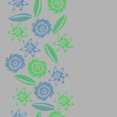 dikişsiz deniz deseni, sadece vektör illüstrasyon