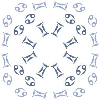 Soyut basit zodyak süsleme Dikişsiz desen