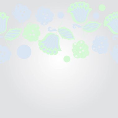 Dikişsiz soyut renkli çiçek deseni