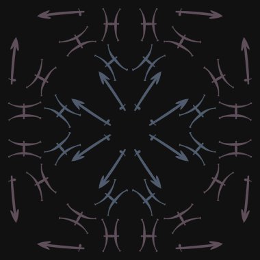 Zodiac Signs Dikişsiz desen. Vektör Illustration