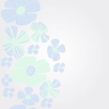 renkli çiçek deseni, sadece vektör illüstrasyon 