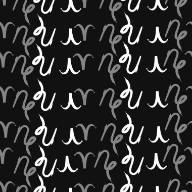 Soyut basit burç süslerinin kusursuz deseni