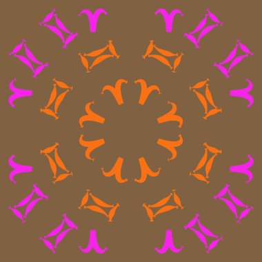 Soyut basit zodyak süsleme Dikişsiz desen