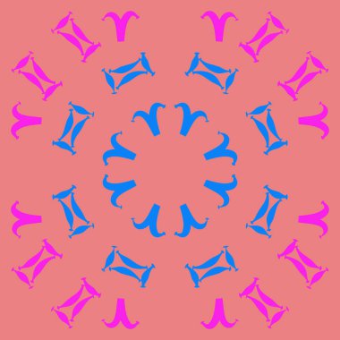 Soyut basit zodyak süsleme Dikişsiz desen