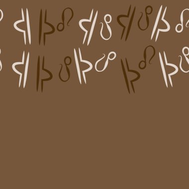 Zodiac Signs Dikişsiz desen-Leo, Terazi. Vektör Illustration