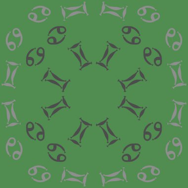 Soyut basit zodyak süsleme Dikişsiz desen