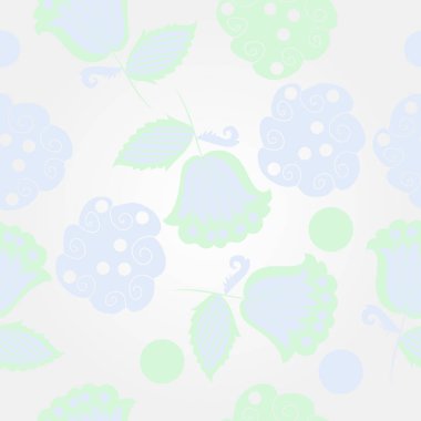 Dikişsiz soyut renkli çiçek deseni