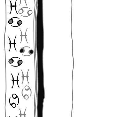 Soyut basit zodyak süsleme Dikişsiz desen