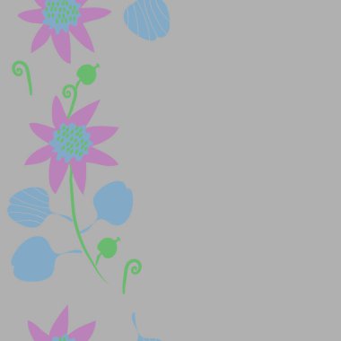 Kusursuz çiçek deseni, vektör çizimi