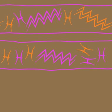 Zodiac Signs Dikişsiz desen. Vektör Illustration