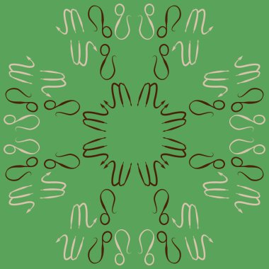 Soyut basit zodyak süsleme Dikişsiz desen