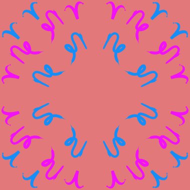 Soyut basit burçların kusursuz deseni, vektör illüstrasyonu