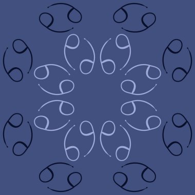 Zodiac Signs, doodle, kopya alanı dairesel desen