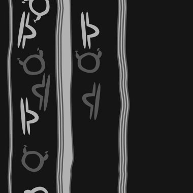 Soyut basit burç süslerinin kusursuz deseni