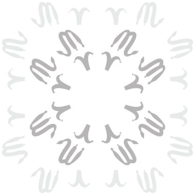 Soyut basit zodyak süsleme Dikişsiz desen