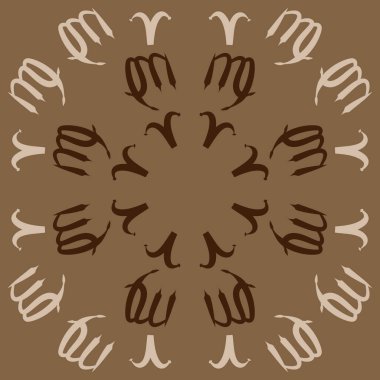 desen arka plan, Burç işaretleri ile vektör deseni 