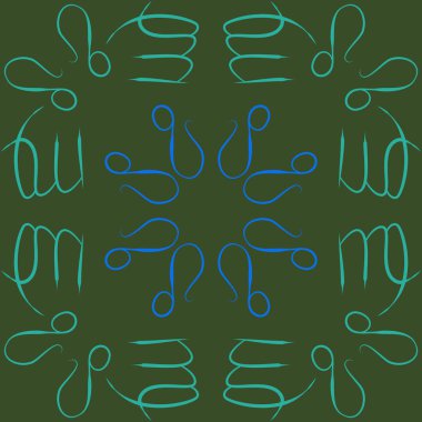 desen arka plan, Zodiac Signs 