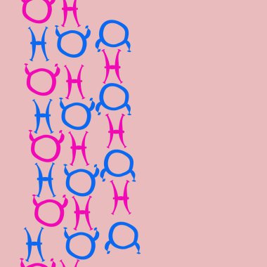 farklı sembollerle kesintisiz vektör arka planı