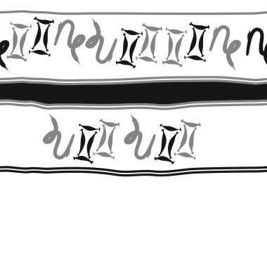 Zodiac Signs ile Dikişsiz soyut desen, vektör illüstrasyon