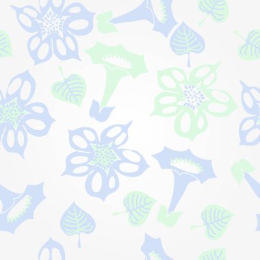 Kusursuz çiçek deseni, vektör çizimi