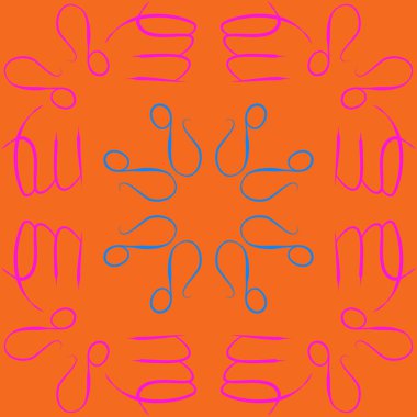 desen arka plan, Zodiac Signs 