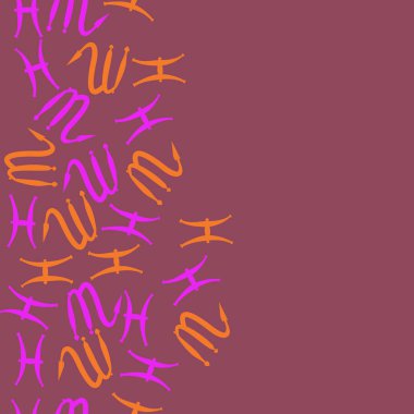 Soyut basit zodyak süsleme Dikişsiz desen