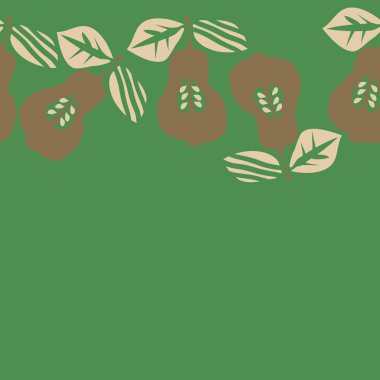 Soyut basit armut Dikişsiz desen