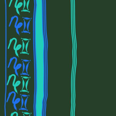 Soyut basit burç süslerinin kusursuz deseni