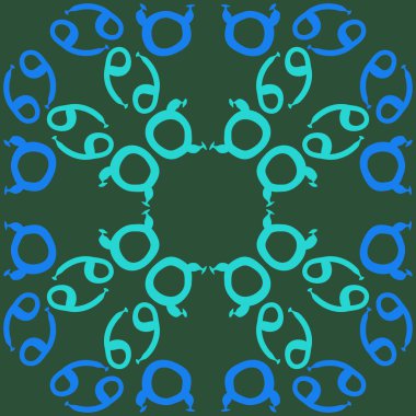 Soyut basit zodyak süsleme Dikişsiz desen