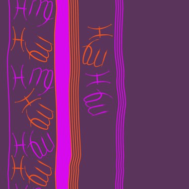 Soyut basit zodyak süsleme Dikişsiz desen