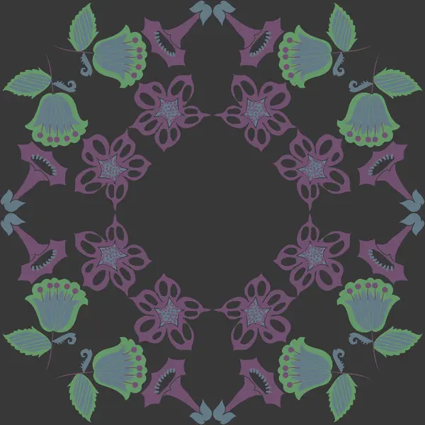 Motif Floral Sans Couture Illustration Vectorielle — Image vectorielle