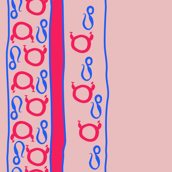 Padrão Abstrato Sem Costura Com Signos Horóscopo Zodíaco Ilustração Vetorial — Vetor de Stock