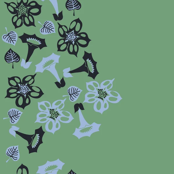 Kusursuz çiçek deseni, vektör çizimi