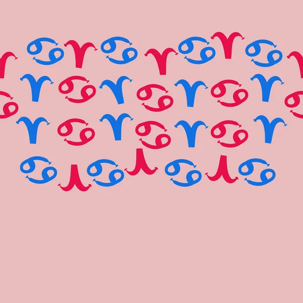 Zodiac Signs deseni, karalama, kopya alanı