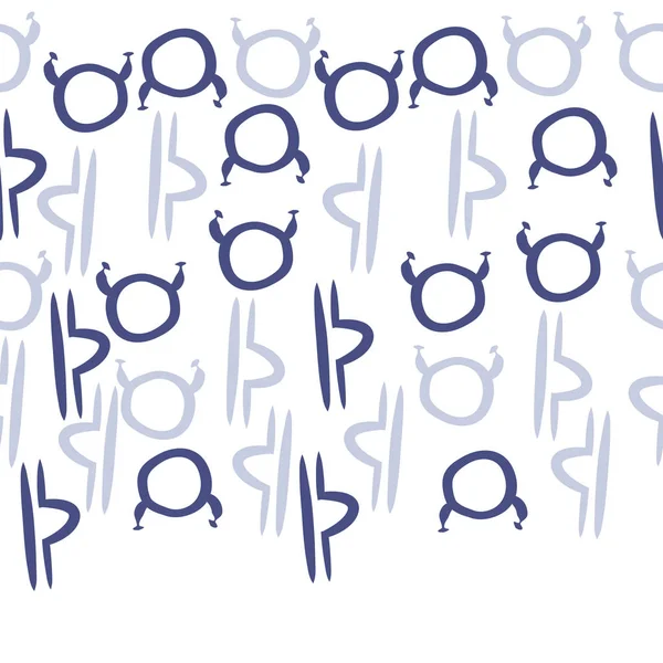 Terazi ve Boğa burçlarının dikişsiz desen, kopya alanı