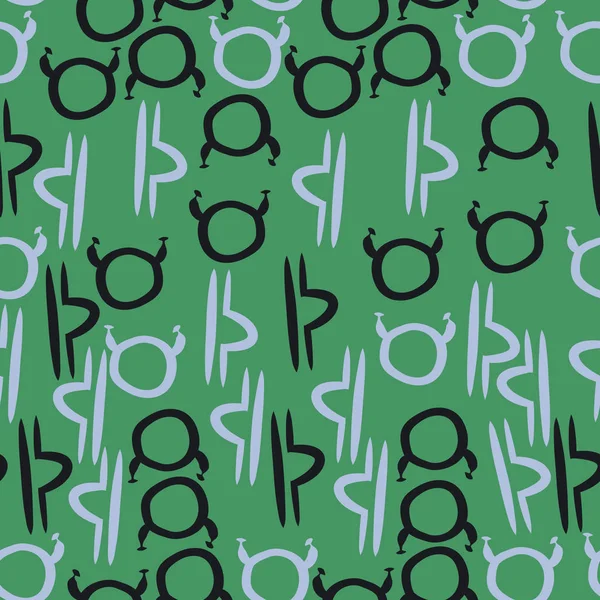 Soyut basit zodyak süsleme Dikişsiz desen