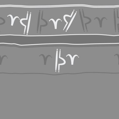 Soyut basit zodyak süsleme Dikişsiz desen