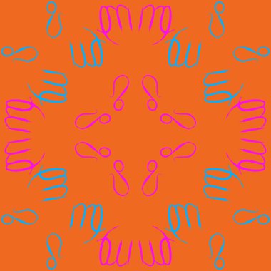 Soyut basit zodyak süsleme Dikişsiz desen