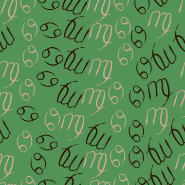 Soyut basit zodyak süsleme Dikişsiz desen