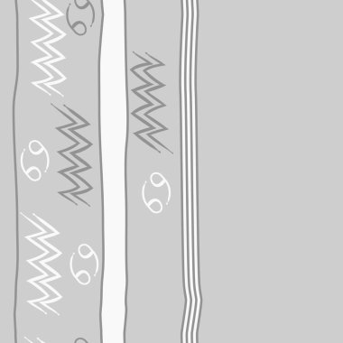 Soyut basit burç süslerinin kusursuz deseni