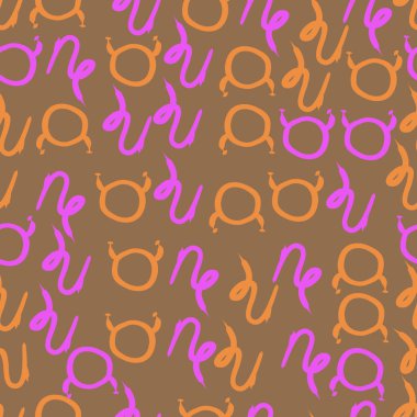 farklı sembollerle kesintisiz vektör arka planı