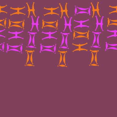 Soyut basit burç süslerinin kusursuz deseni