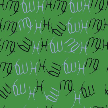 Soyut basit zodyak süsleme Dikişsiz desen