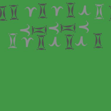 Zodyak işaretleri Dikişsiz desen - koç, İkizler. Vektör çizimi