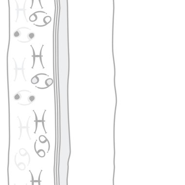 Soyut basit zodyak süsleme Dikişsiz desen