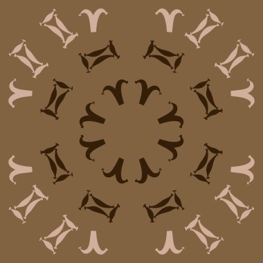 Soyut basit zodyak süsleme Dikişsiz desen