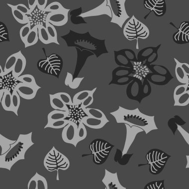 Kusursuz çiçek deseni, vektör çizimi