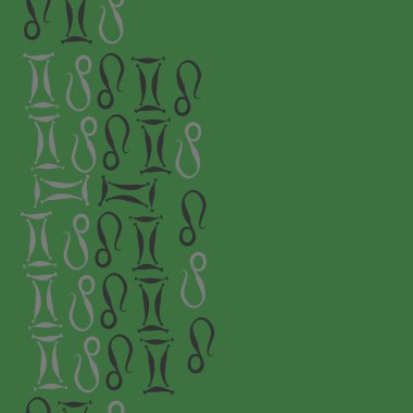 Soyut burçlar süs ile dikişsiz desen