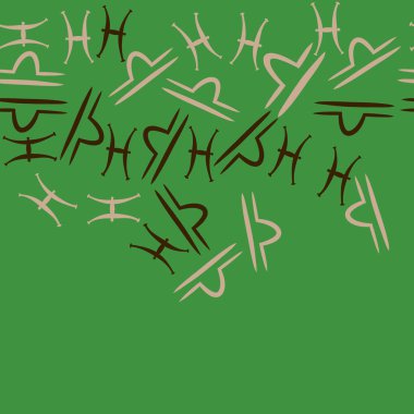 Soyut basit zodyak süsleme Dikişsiz desen